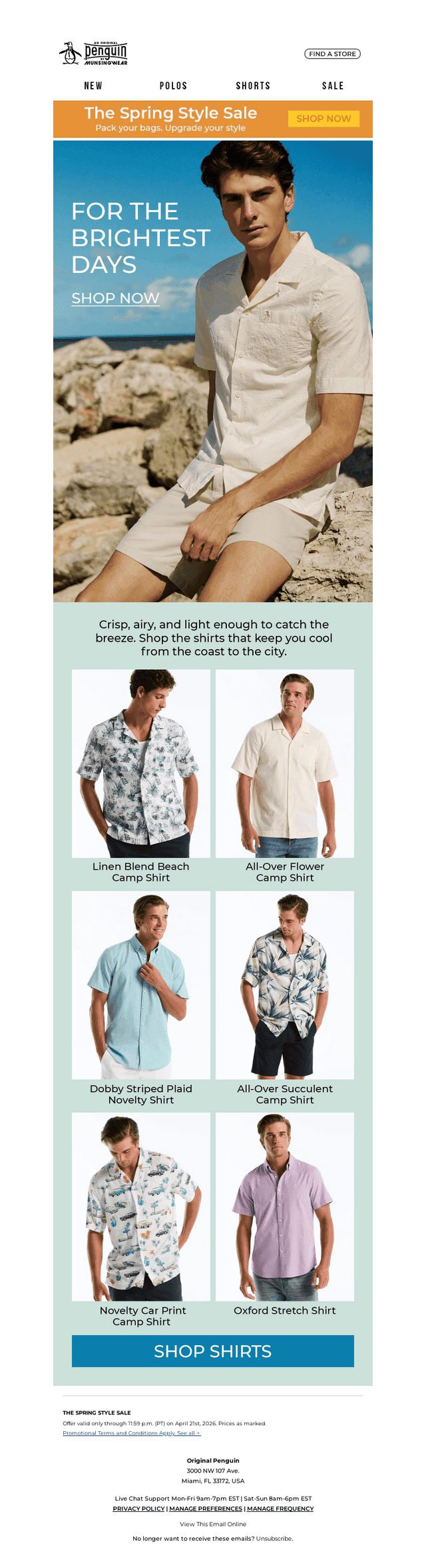 JUST LANDED: NEW SPRING SHIRTS