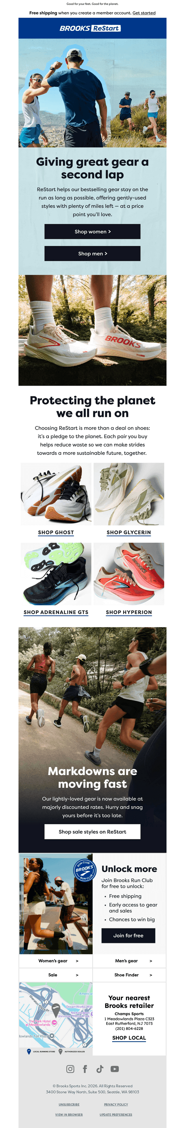 Shop towards a sustainable future.