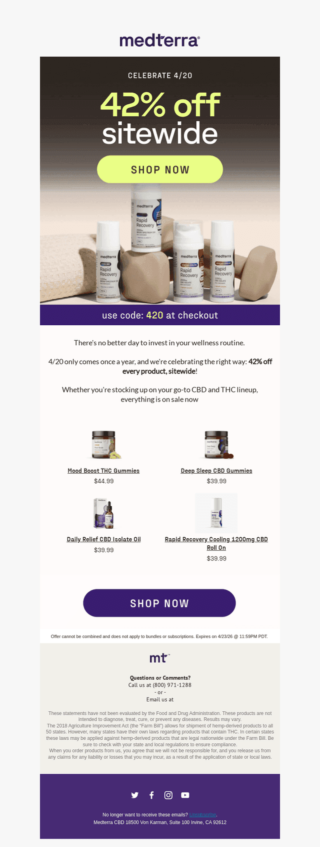 Now: 42% Off Sitewide 🌿