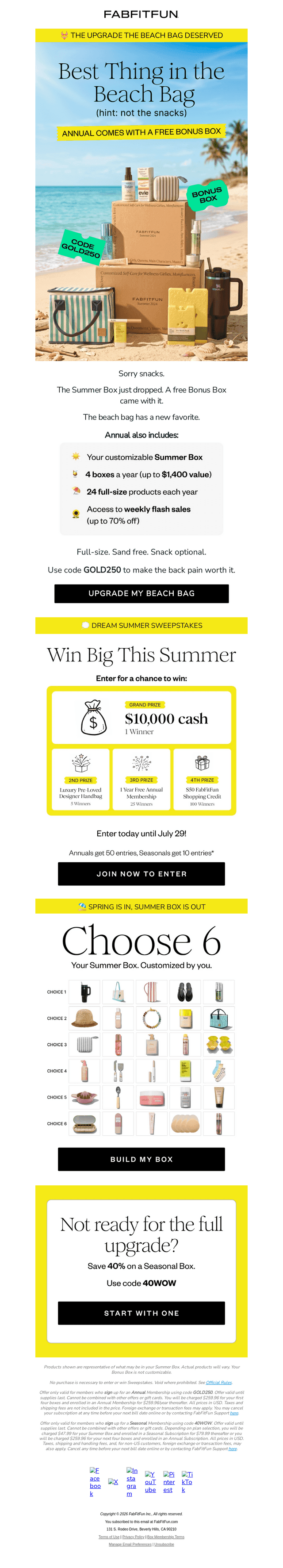 FabFitFun email from Sun, Apr 19, 2026