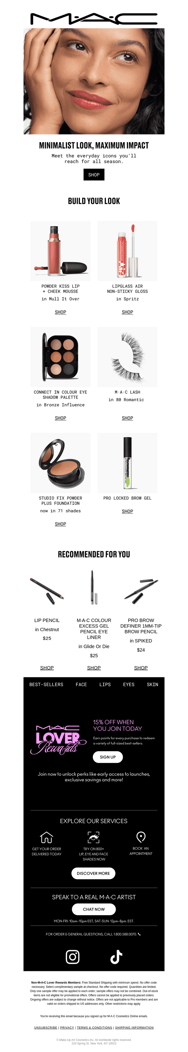 MAC Cosmetics email from Sun, Apr 19, 2026