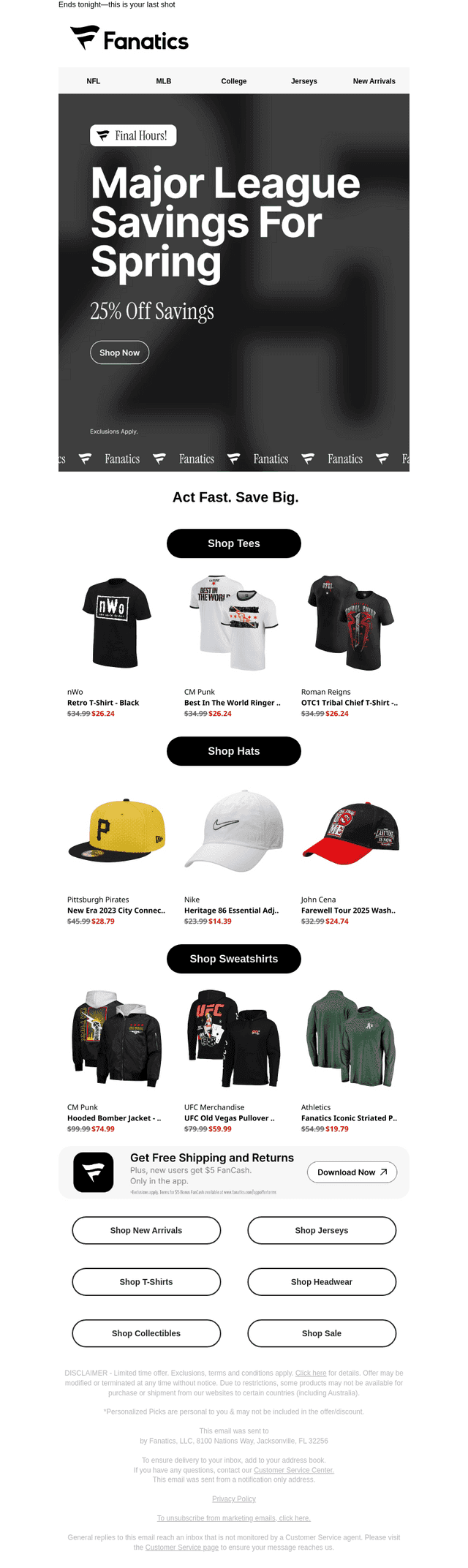 Final Call for 25% Off Savings!