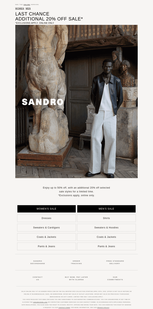 An Additional 20% Off Sale
