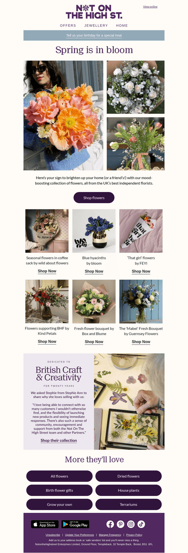notonthehighstreet email from Mon, Apr 20, 2026