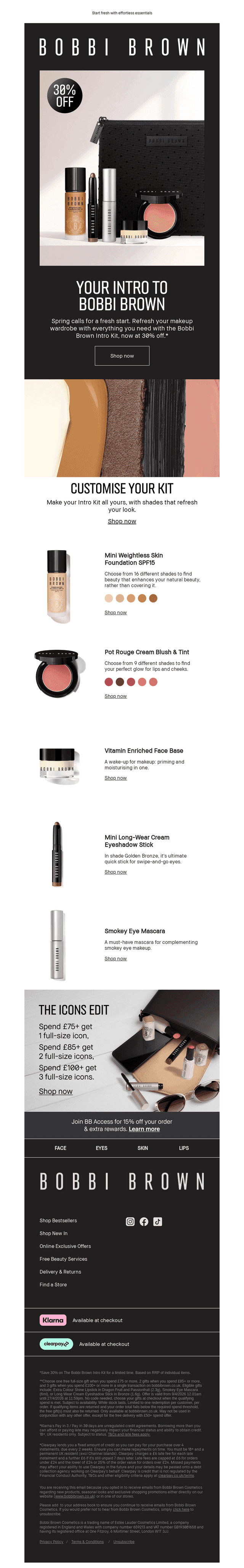 Bobbi Brown Cosmetics email from Mon, Apr 20, 2026