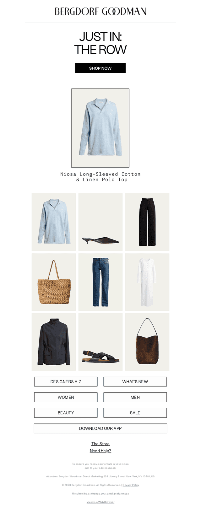 Just In: The Row