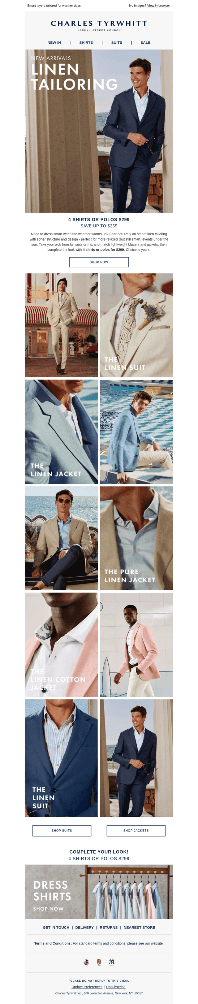 Explore Our Tailored Linen