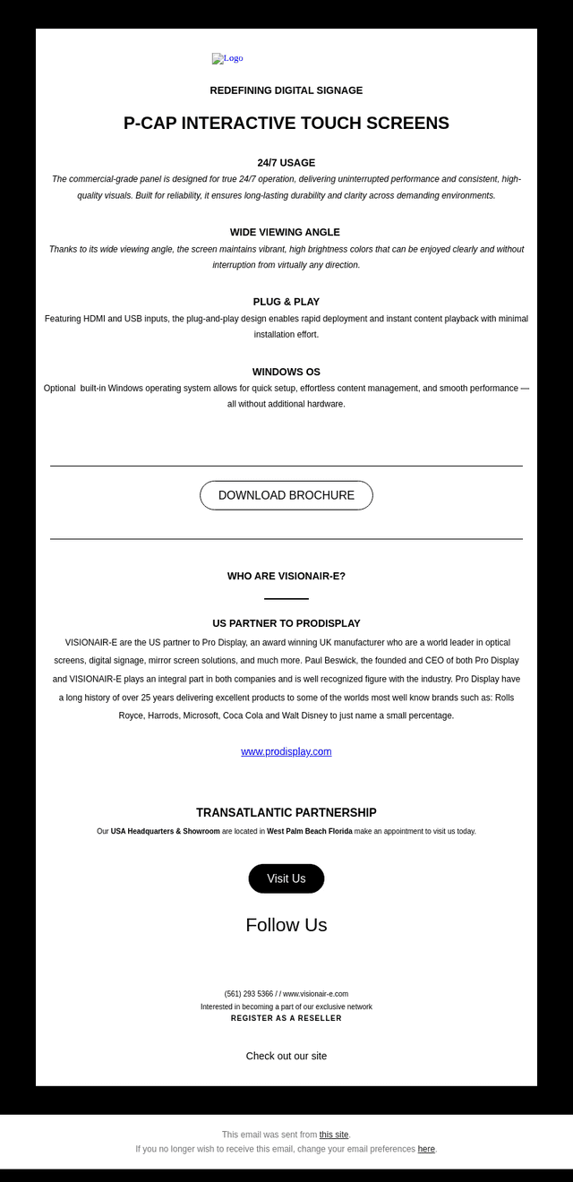 VISIONAIR-E Group LLC email from Mon, Apr 20, 2026