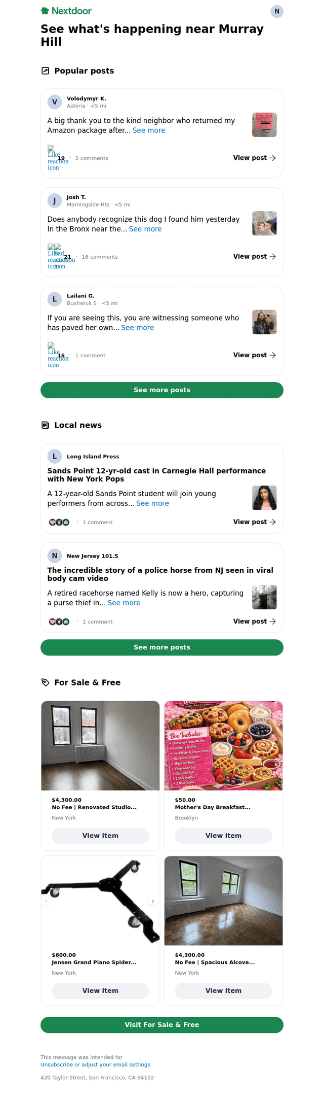 Next email from Mon, Apr 20, 2026