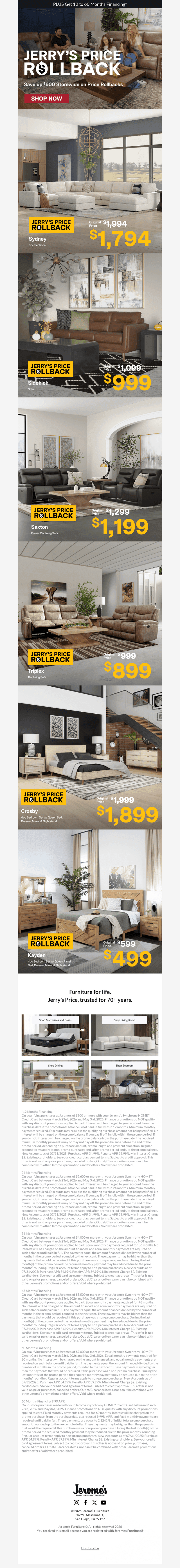 💗 Jerry's Price Rollbacks You’ll Love 💗