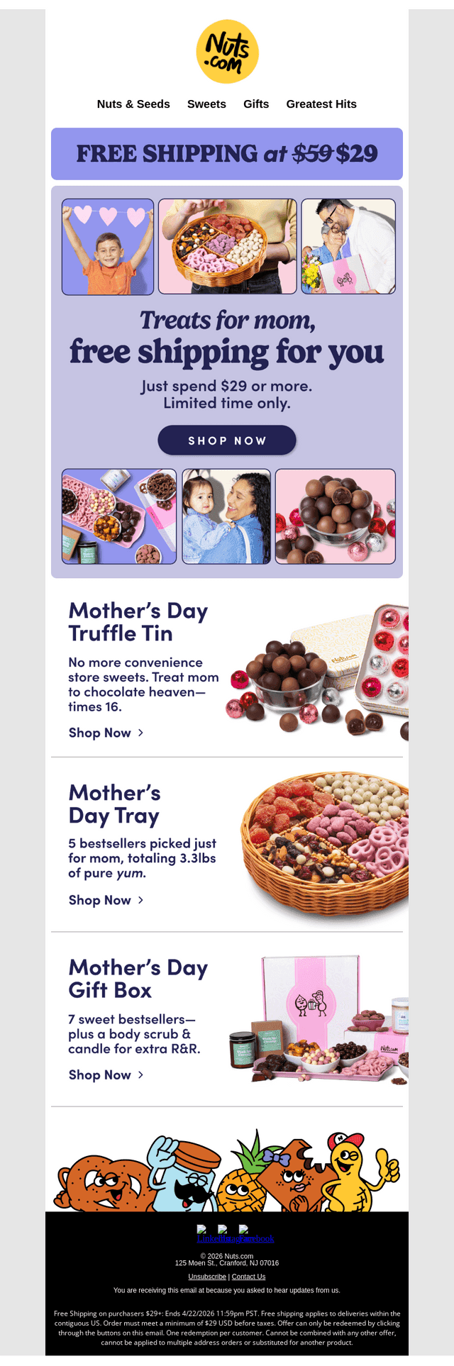 Don’t miss free shipping at $29+