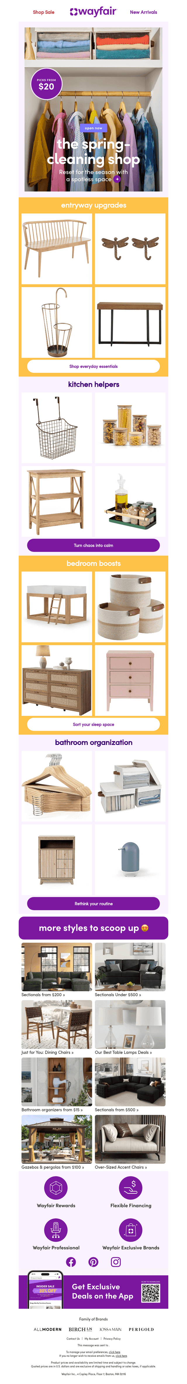 Wayfair email from Tue, Apr 21, 2026