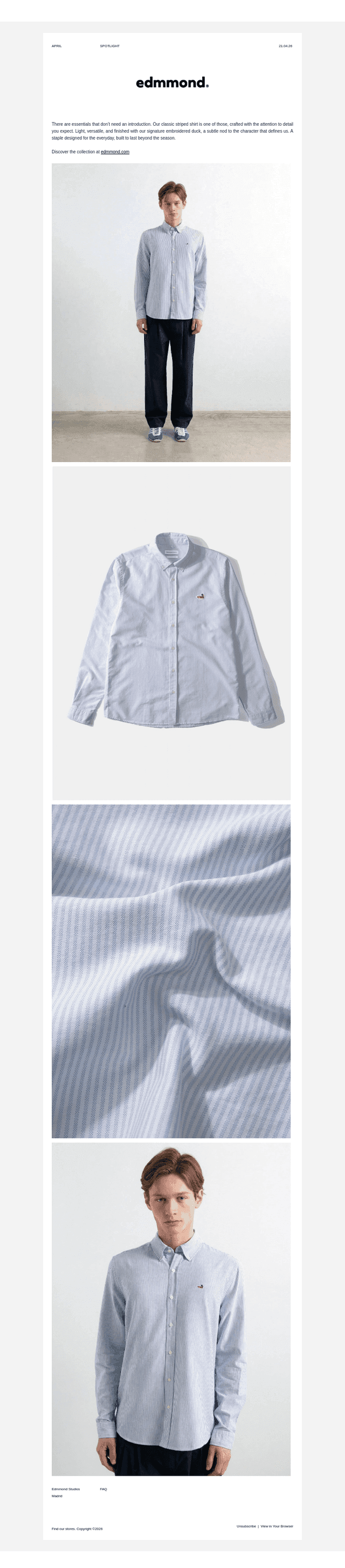SPOTLIGHT | DUCK STRIPED SHIRT