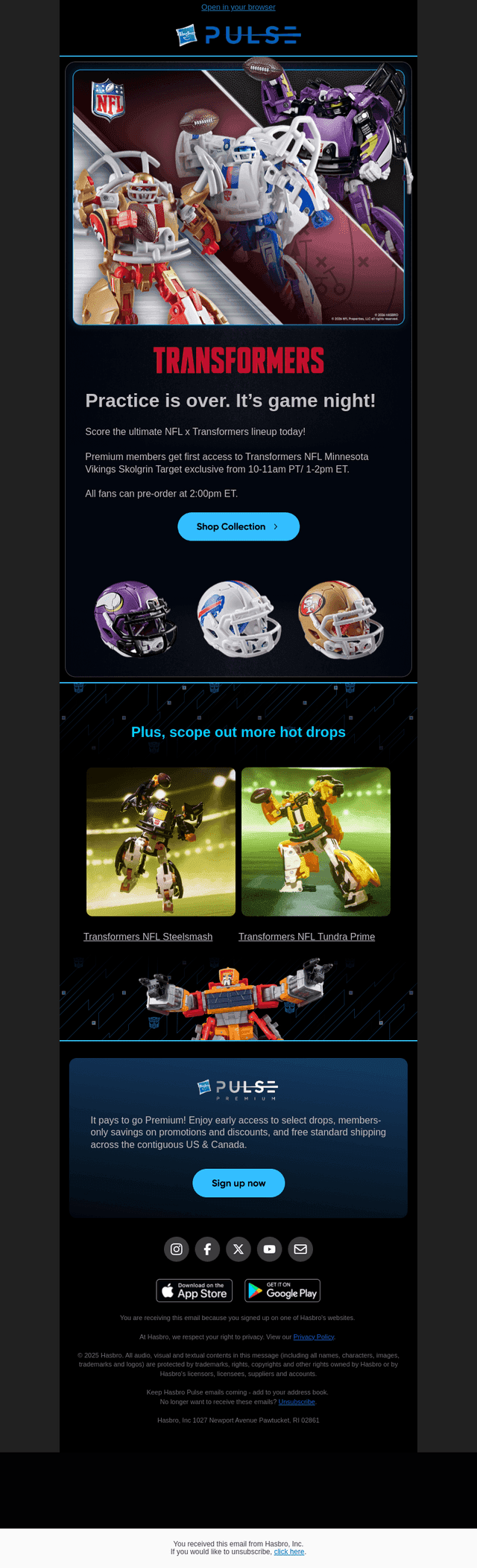 🏈+🤖 Which Transformers x NFL figure is your next draft pick?