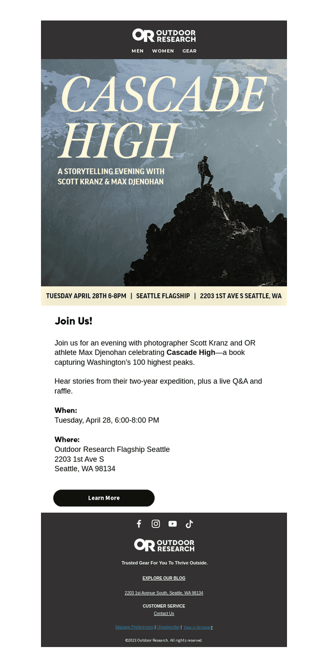 You're Invited: Cascade High Book Launch