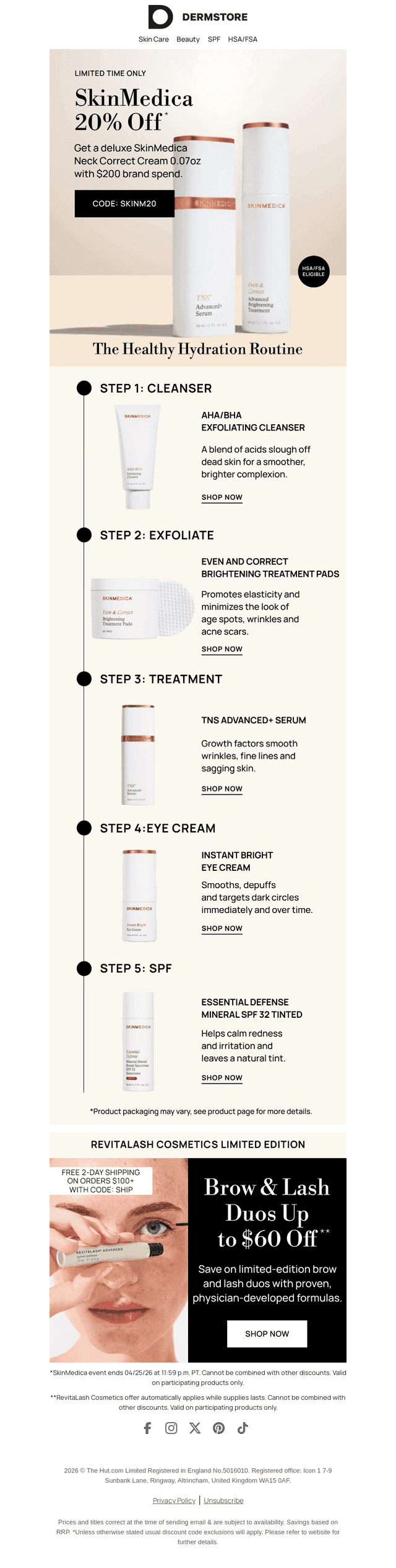 Upgrade Your Routine: 20% Off SkinMedica