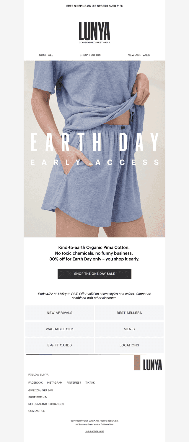 Lunya email from Tue, Apr 21, 2026
