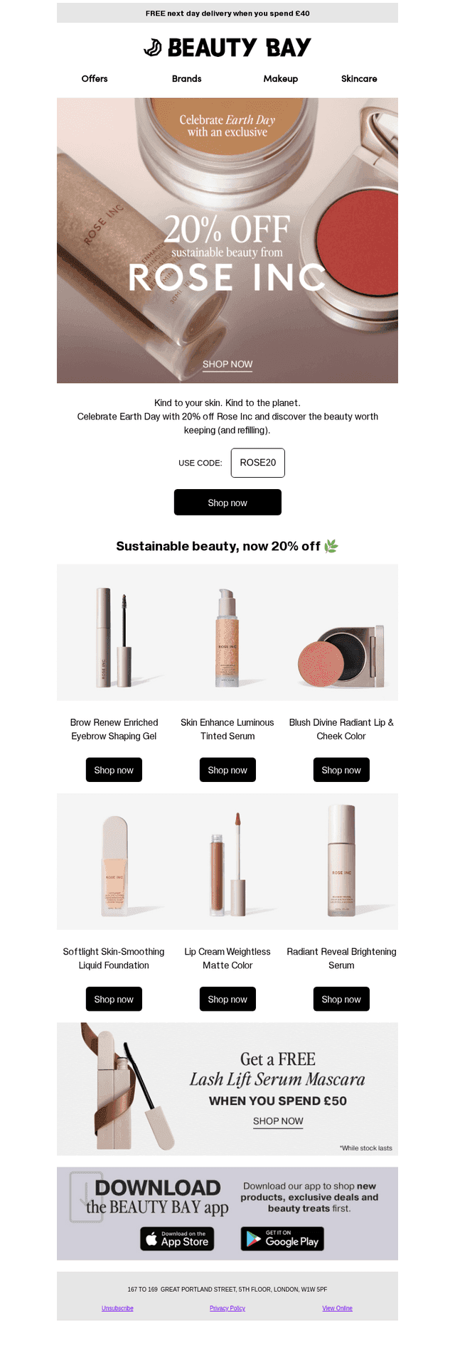 20% off Rose Inc 🤍