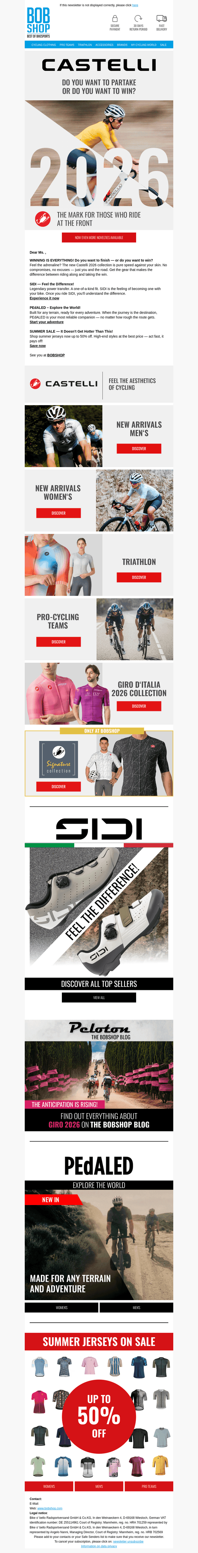🚴‍♂️ Castelli 2026: Performance without Compromise!