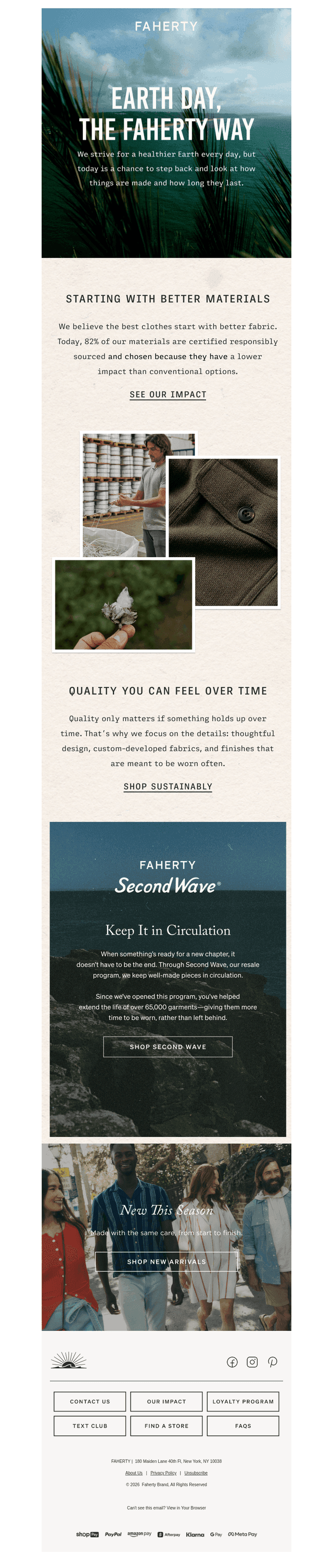 Faherty Brand email from Wed, Apr 22, 2026