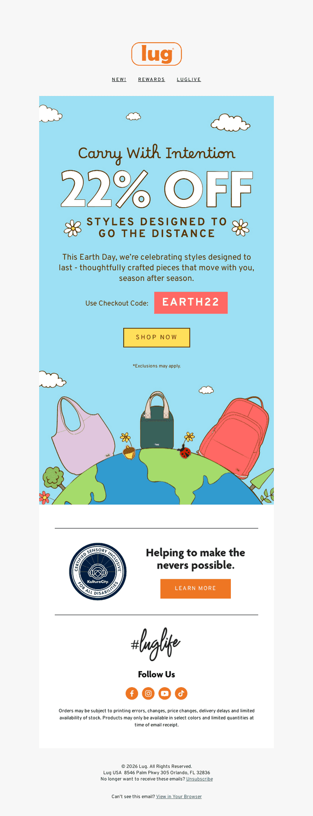 Lug email from Wed, Apr 22, 2026