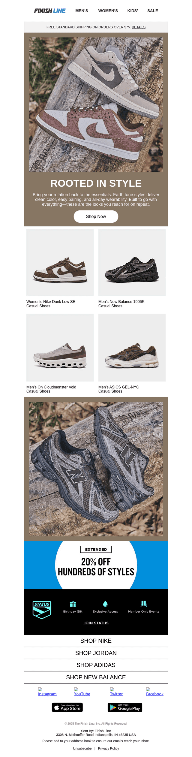 Finish Line email from Wed, Apr 22, 2026