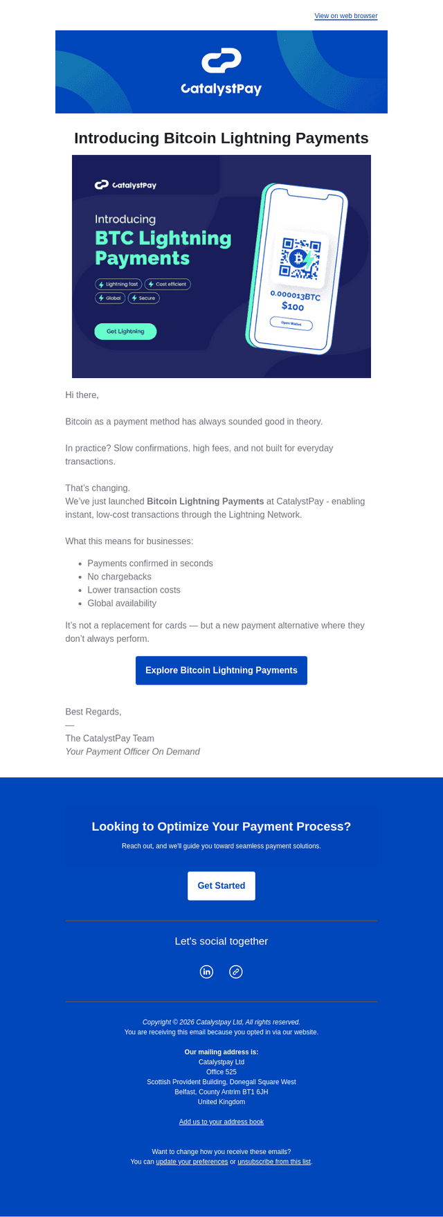 Catalyst Commerce email from Wed, Apr 22, 2026