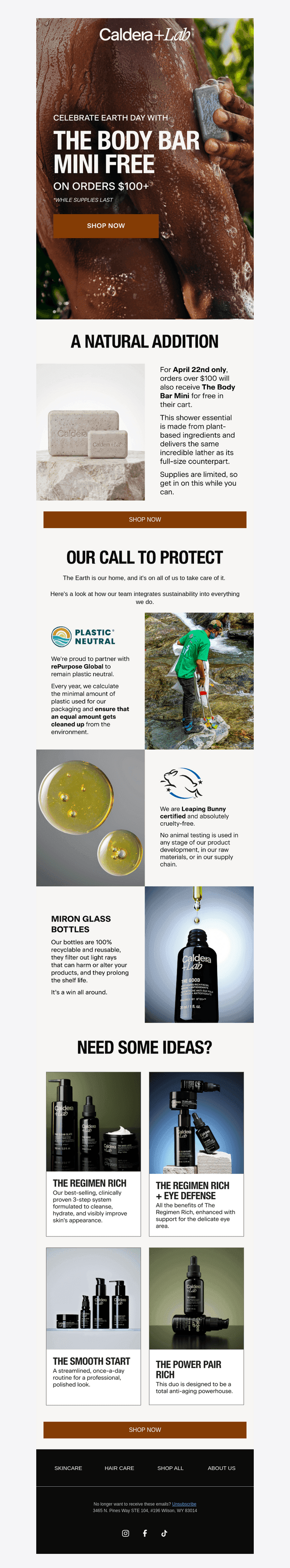 Caldera + Lab email from Wed, Apr 22, 2026