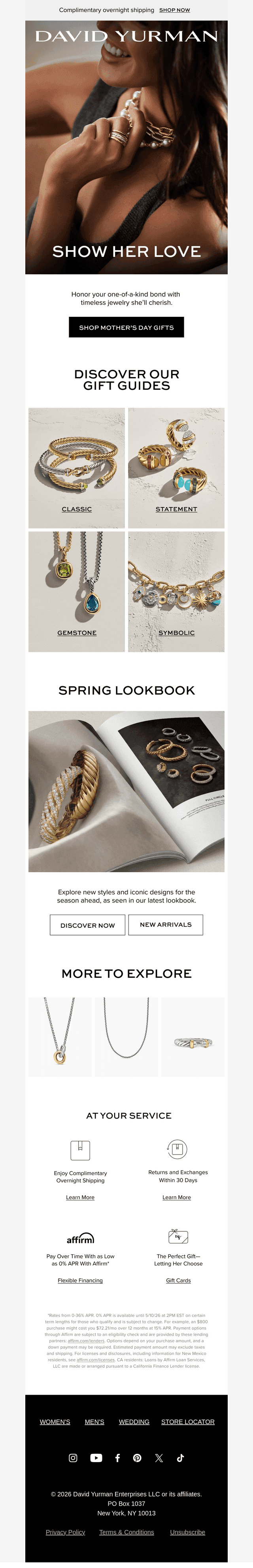 David Yurman email from Wed, Apr 22, 2026