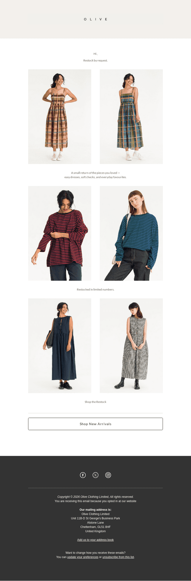 Restocked Again — Your Favourites Return