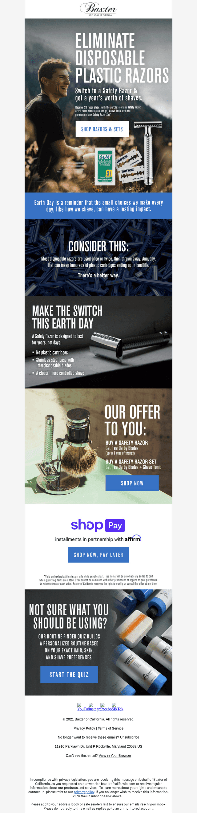 Baxter Of California email from Wed, Apr 22, 2026