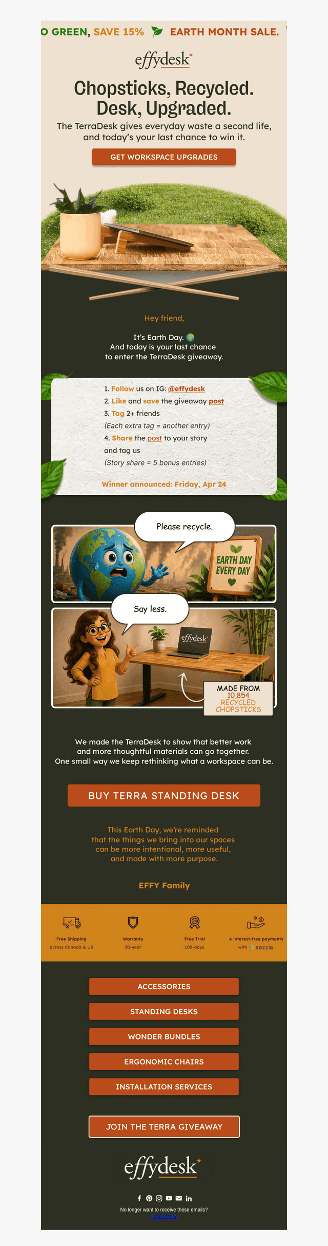 EFFYDESK email from Wed, Apr 22, 2026