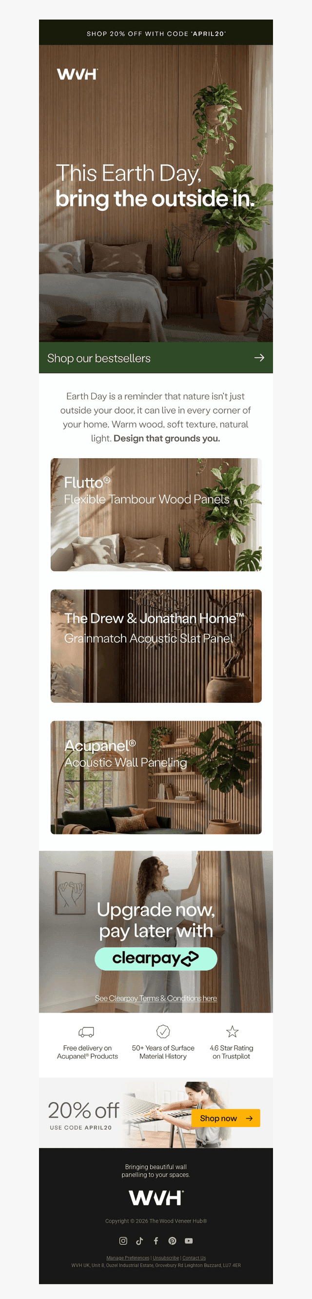 The Wood Veneer Hub email from Wed, Apr 22, 2026