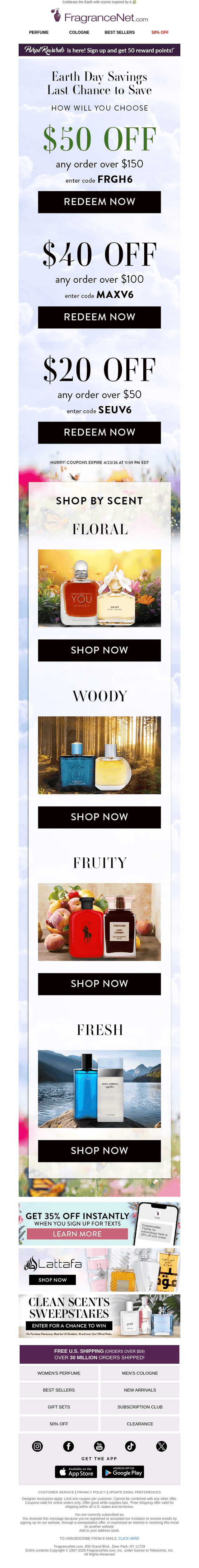 FragranceNet email from Wed, Apr 22, 2026