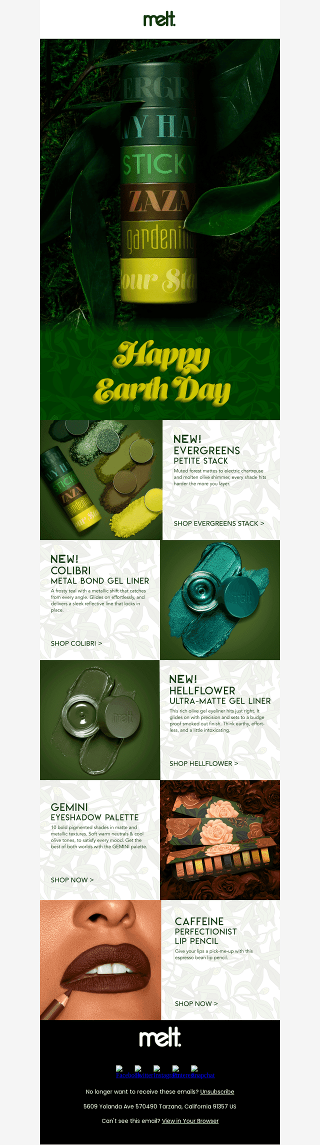 Melt Cosmetics email from Wed, Apr 22, 2026