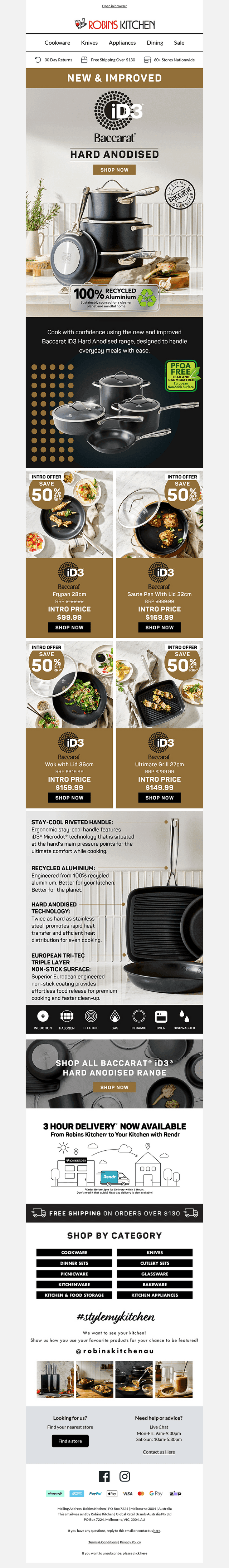 NEW & IMPROVED: iD3 Hard Anodised Cookware