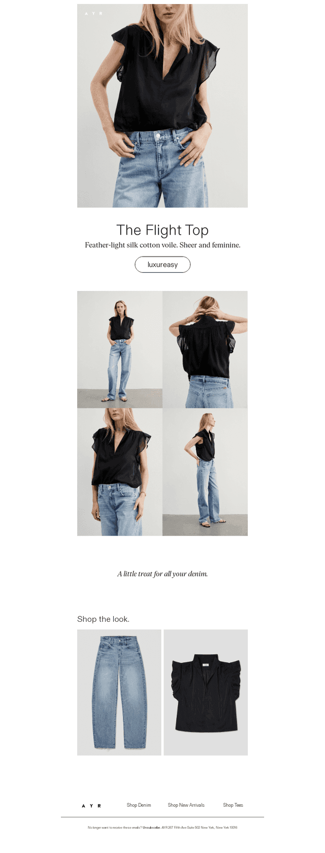 new top. easy elegance.