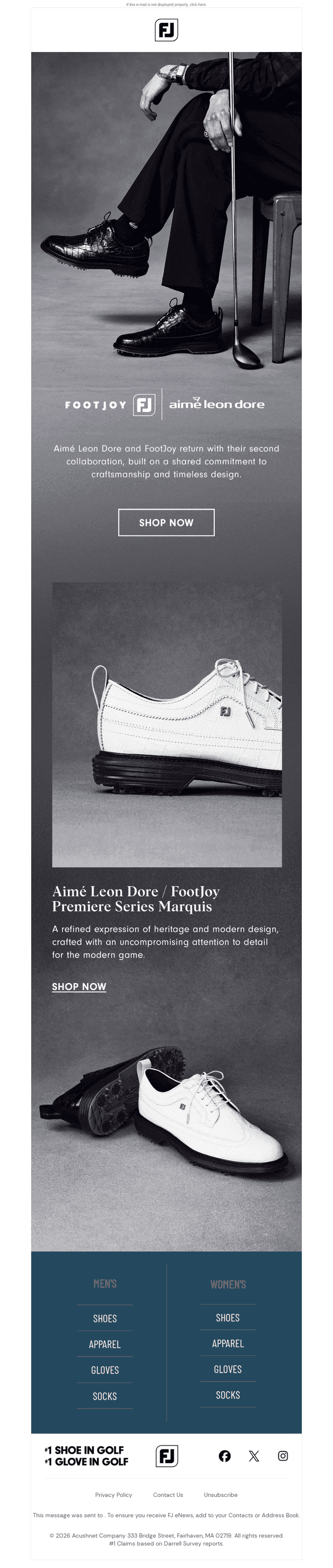Introducing Aimé Leon Dore / FootJoy