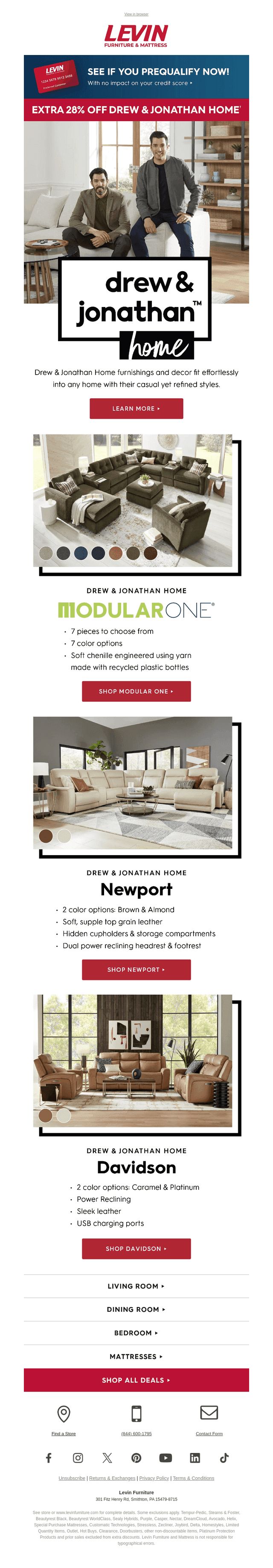 Now: Extra 28% Off Drew & Jonathan Home 🏠