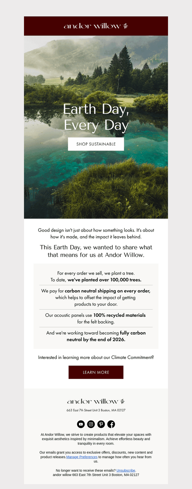 andor willow email from Thu, Apr 23, 2026