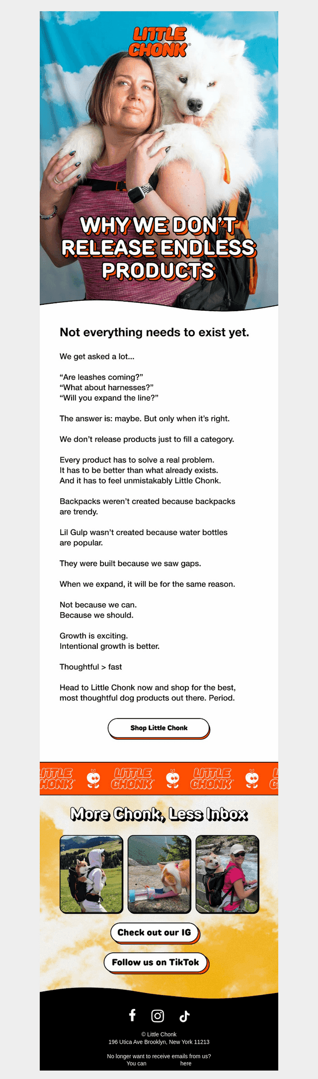 Why we don’t rush new products