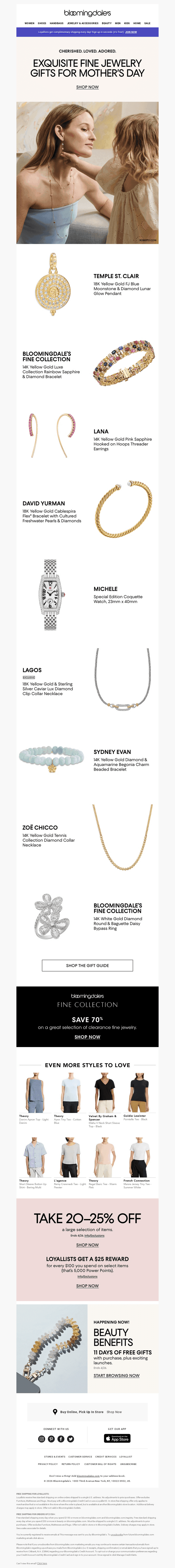 Exquisite fine jewelry for Mom