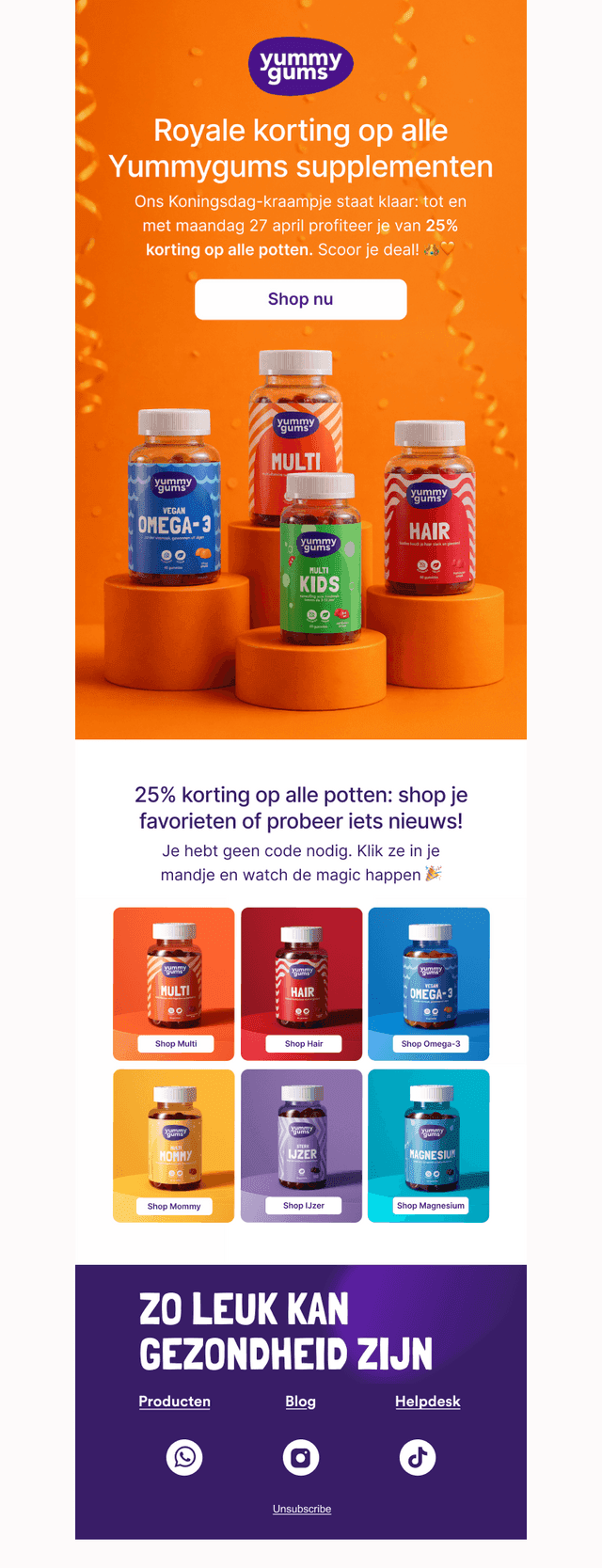 Royale korting: 25% op losse potten 🧡