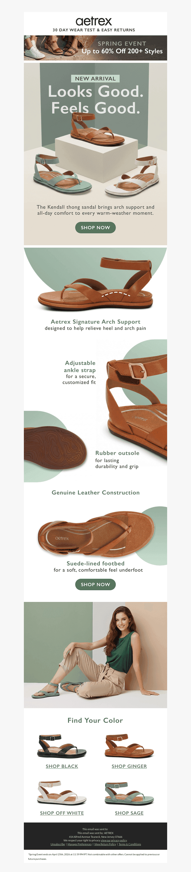New sandal. Built for warm weather.