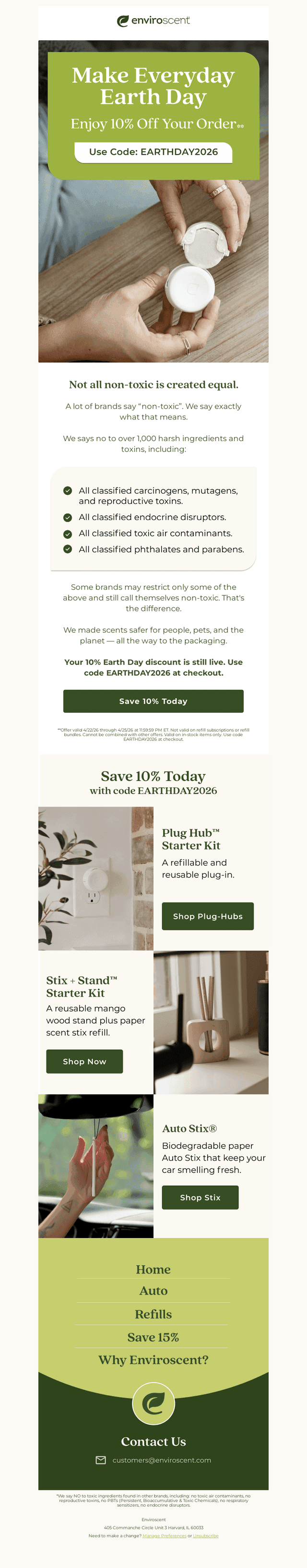 Enviroscent email from Fri, Apr 24, 2026