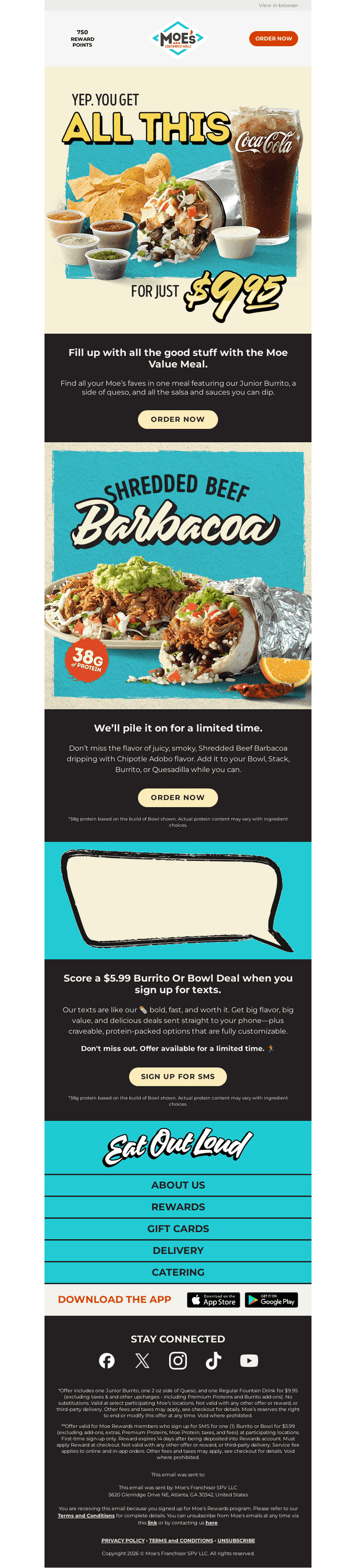 Try the Moe Value Meal today.