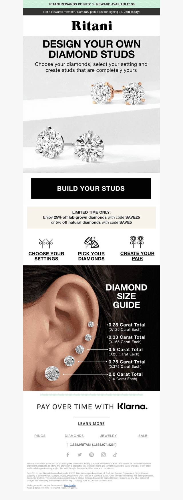 Design Your Dream Studs & Save 25% 😍