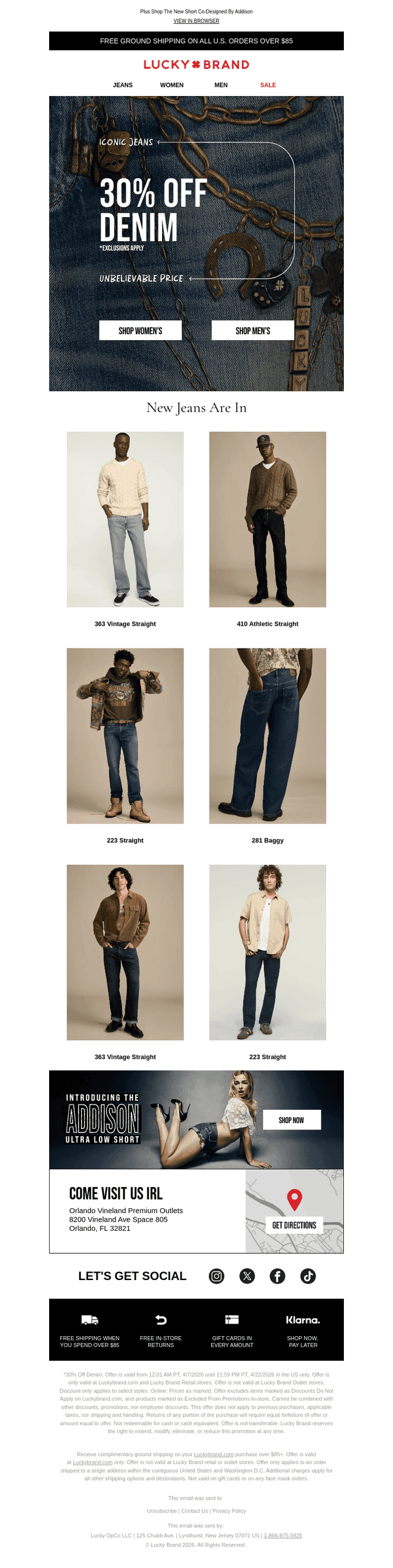 30% Off Denim is Here!