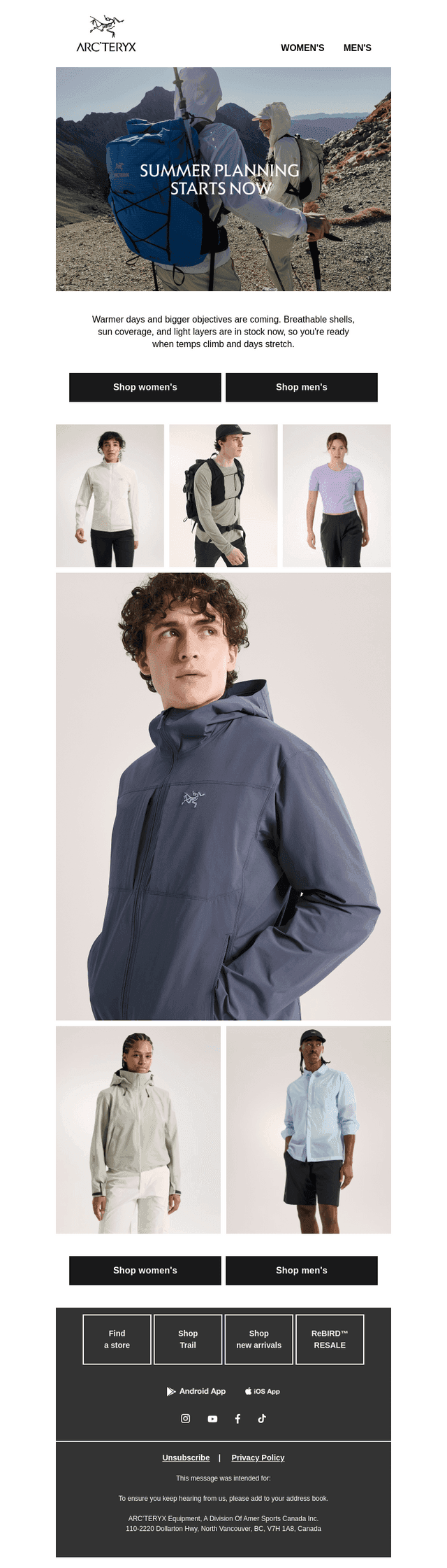 Summer gear to start thinking about