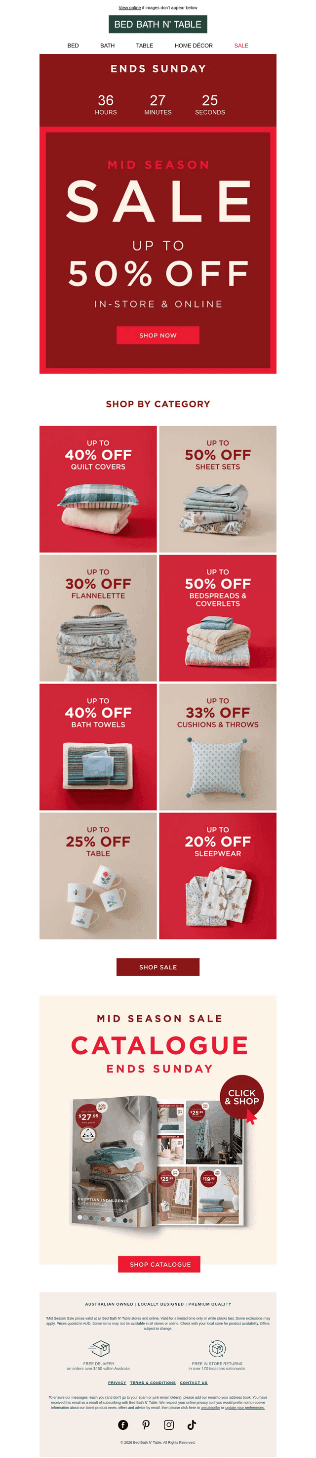 ENDS SUNDAY 🔴 SAVE UP TO 50%